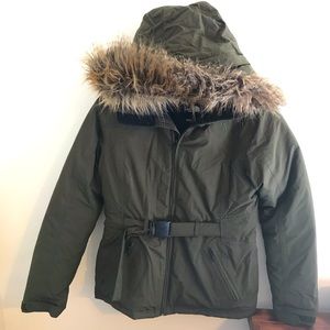 North Face Greenland Green Down Parka Puffer Coat